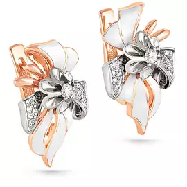 Серьги с английским замком из золота 12-0494-1010