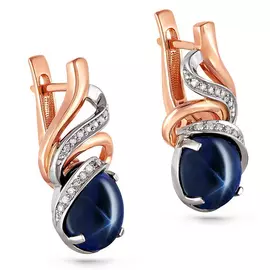 Серьги с английским замком из золота 12-0527-1400