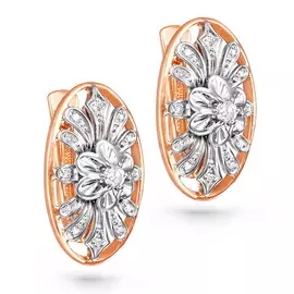 Серьги с английским замком из золота 12-0564-1000