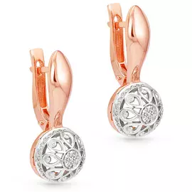 Серьги с английским замком из золота 12-0583-1000