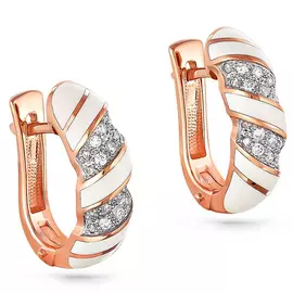 Серьги с английским замком из золота 12-0590-1010