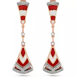 Серьги с английским замком из золота 12-0597-1001