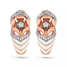 Серьги с английским замком из золота 12-0599-1010