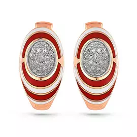 Серьги с английским замком из золота 12-0601-1001