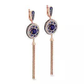 Серьги с английским замком из золота 12-0648-3607