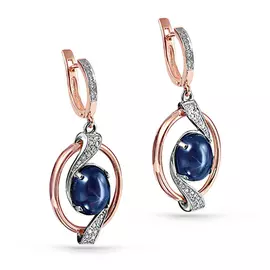 Серьги с английским замком из золота 12-0751-1400