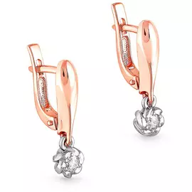 Серьги с английским замком из золота 12-0767-1000