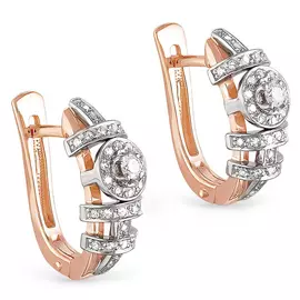 Серьги с английским замком из золота 12-0770-1000
