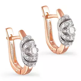 Серьги с английским замком из золота 12-0771-1000