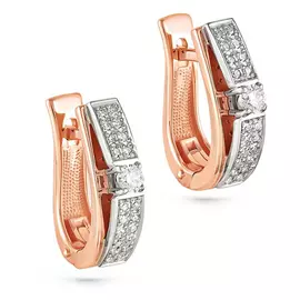 Серьги с английским замком из золота 12-0773-1000