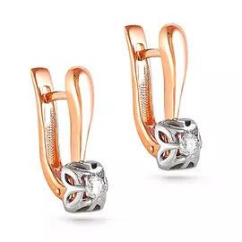 Серьги с английским замком из золота 12-0792-1000