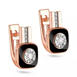 Серьги с английским замком из золота 12-0804-1002