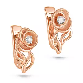 Серьги с английским замком из золота 12-0863-1000