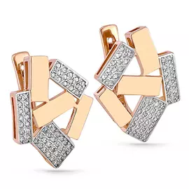 Серьги с английским замком из золота 12-0926-1000