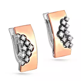Серьги с английским замком из золота 12-0943-1000