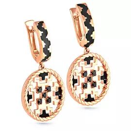 Серьги с английским замком из золота 12-0953-3002