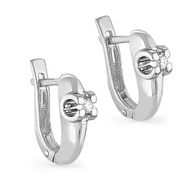 Серьги с английским замком из золота 12-1072-1000