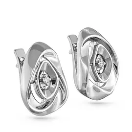 Серьги с английским замком из золота 12-11001-1000
