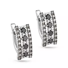 Серьги с английским замком из золота 12-11026-2000
