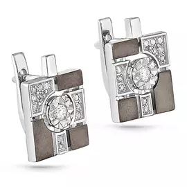 Серьги с английским замком из золота 12-11041-1000