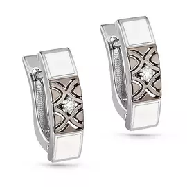 Серьги с английским замком из золота 12-11046-1010