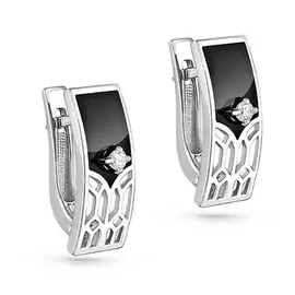 Серьги с английским замком из золота 12-11047-1002