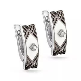 Серьги с английским замком из золота 12-11048-1010