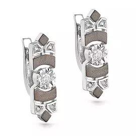 Серьги с английским замком из золота 12-11052-1002