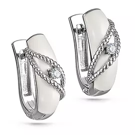 Серьги с английским замком из золота 12-11067-1010