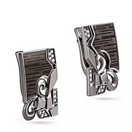 Серьги с английским замком из золота 12-11075-1019