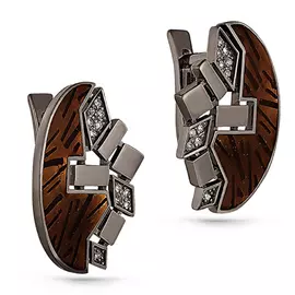 Серьги с английским замком из золота 12-11079-1019