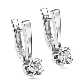 Серьги с английским замком из золота 12-11103-1000