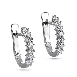 Серьги с английским замком из золота 12-11128-1000