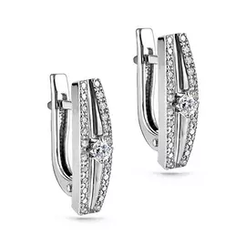 Серьги с английским замком из золота 12-11183-1000