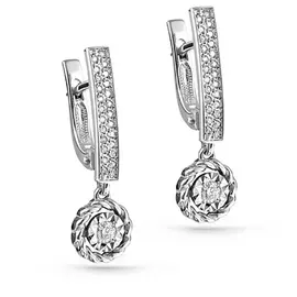 Серьги с английским замком из золота 12-11185-1000