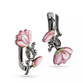 Серьги с английским замком из золота 12-11194-1022