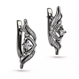 Серьги с английским замком из золота 12-11211-1089