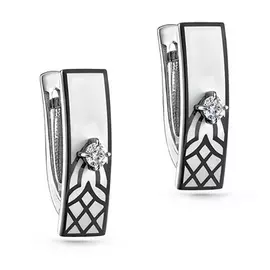 Серьги с английским замком из золота 12-11227-1010