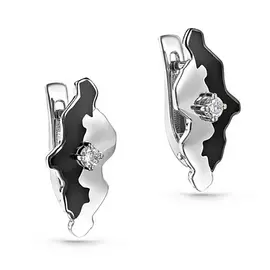 Серьги с английским замком из золота 12-11230-1002