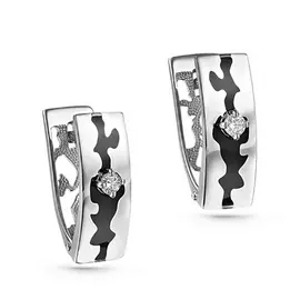 Серьги с английским замком из золота 12-11231-1002