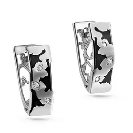 Серьги с английским замком из золота 12-11234-1002