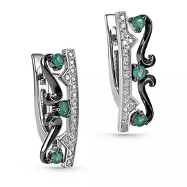 Серьги с английским замком из золота 12-11238-1200
