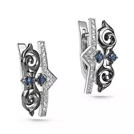 Серьги с английским замком из золота 12-11239-1100