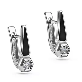 Серьги с английским замком из золота 12-11243-1002