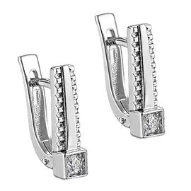 Серьги с английским замком из золота 12-11244-1000