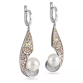 Серьги с английским замком из золота 12-11257-1522