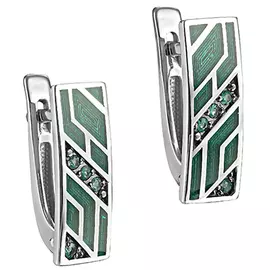 Серьги с английским замком из золота 12-11259-1213