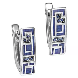 Серьги с английским замком из золота 12-11260-1107
