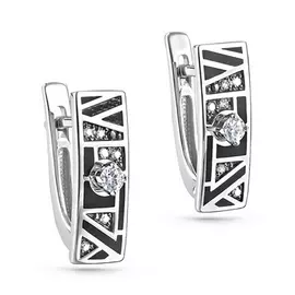 Серьги с английским замком из золота 12-11262-1002