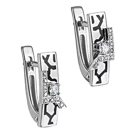 Серьги с английским замком из золота 12-11265-1002